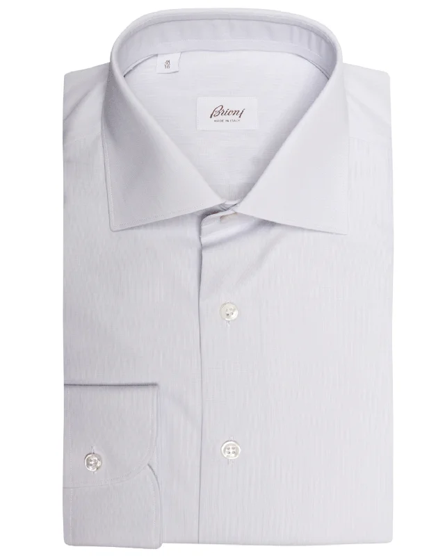 Lead Popeline Micro Stripe Dress Shirt Hip Men's Retro