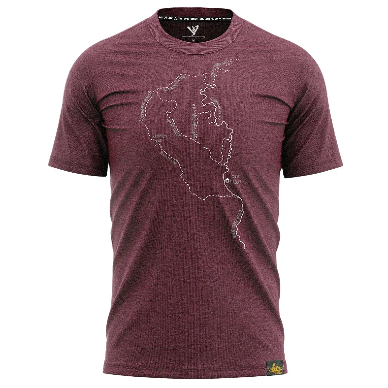 PISGAH TRAIL MAP TEE // MERINO WOOL Practical Men's Multi