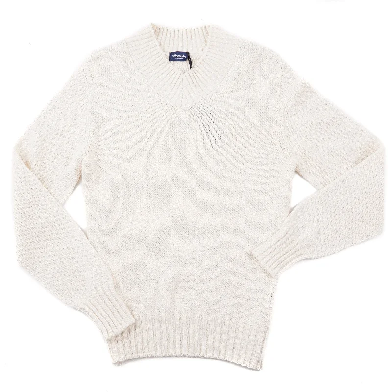 Drumohr Soft Knit Cotton Sweater Hip Men's Retro