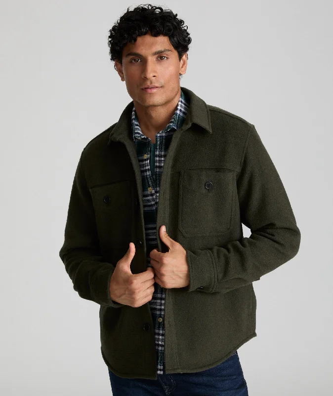 Wool-Blend CPO Jacket Masculine Men's Thick