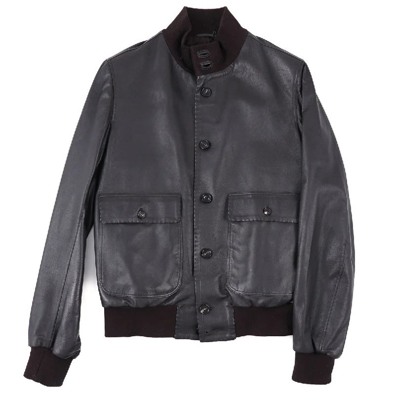 Rifugio Nappa Leather Bomber Jacket Modern Men's 