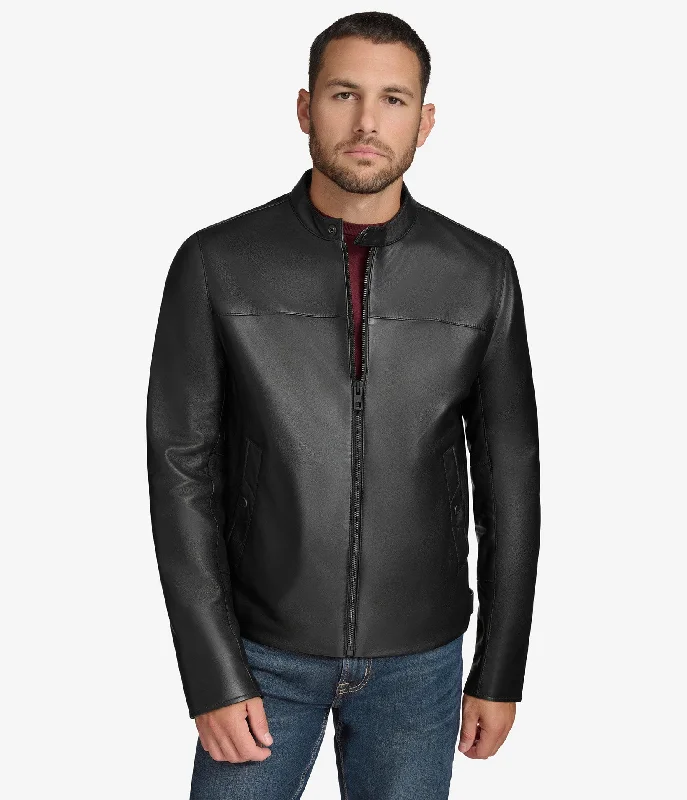 Maclister Leather Jacket Casual Men's Japanese 