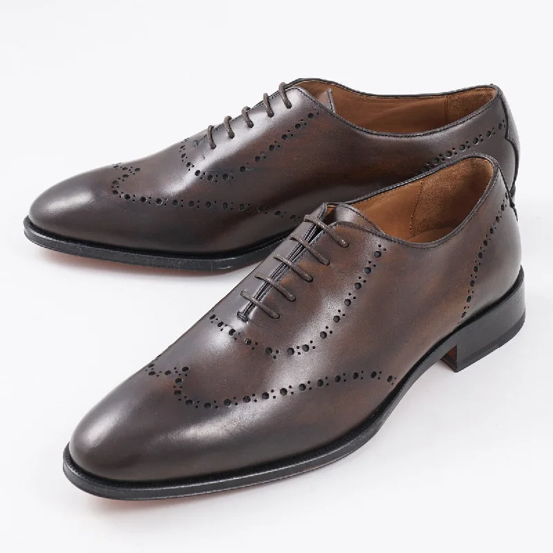 di Bianco Antiqued Leather Wholecut Street