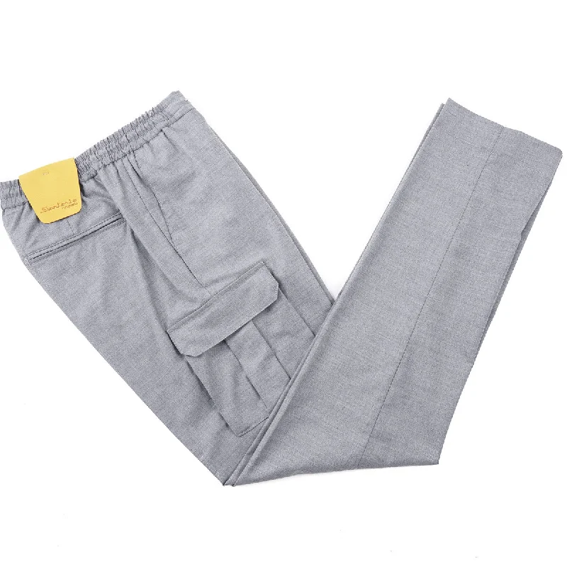 Sartorio Drawstring Pants with Side Pockets Modern Men's Geometric