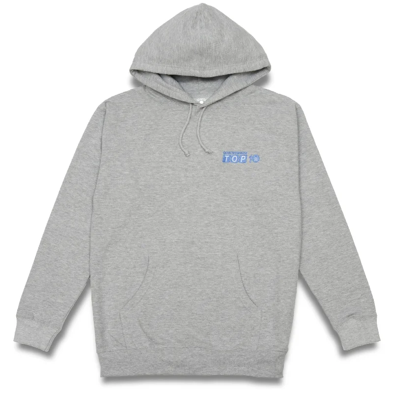 Quarter Snacks Top 10 Hoody Grey Sophisticated Men's French