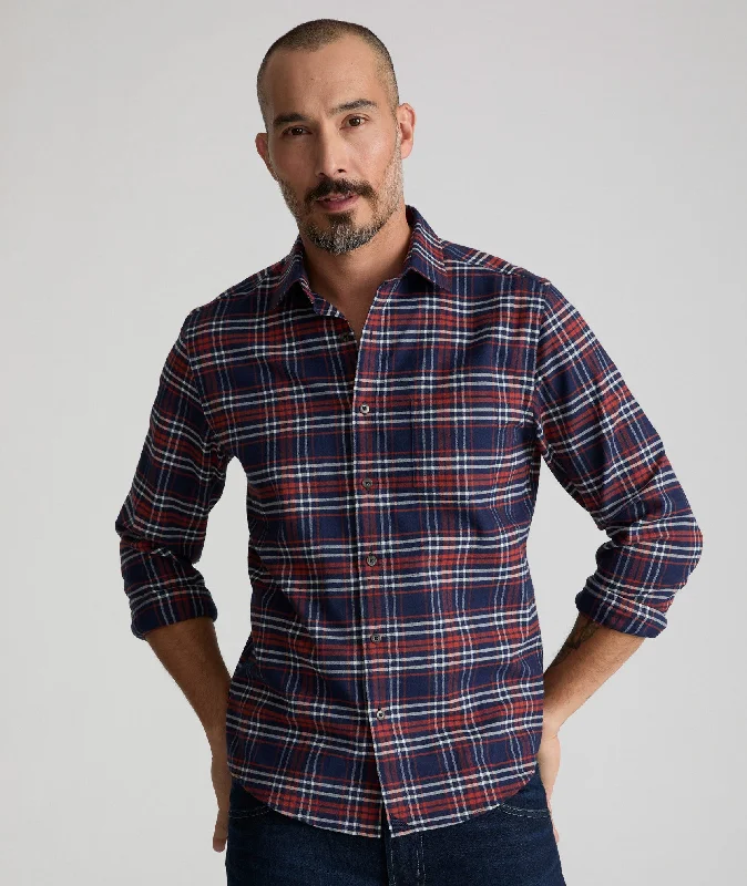 Wrinkle-Free Performance Flannel Trezari Shirt - FINAL SALE Practical Men's Multi