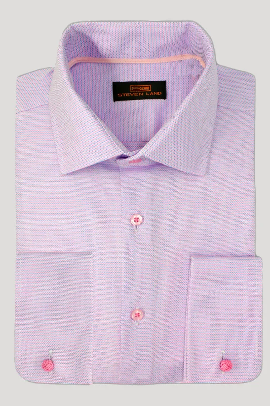 Steven Land Dress Shirt | Brompton | Dress shirt | Point Collar | Rounded French Cuff Sophisticated Men's French