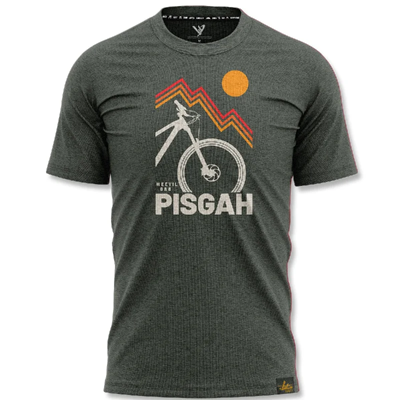 BIKE PISGAH TEE // MERINO GRN Polished Men's Silk