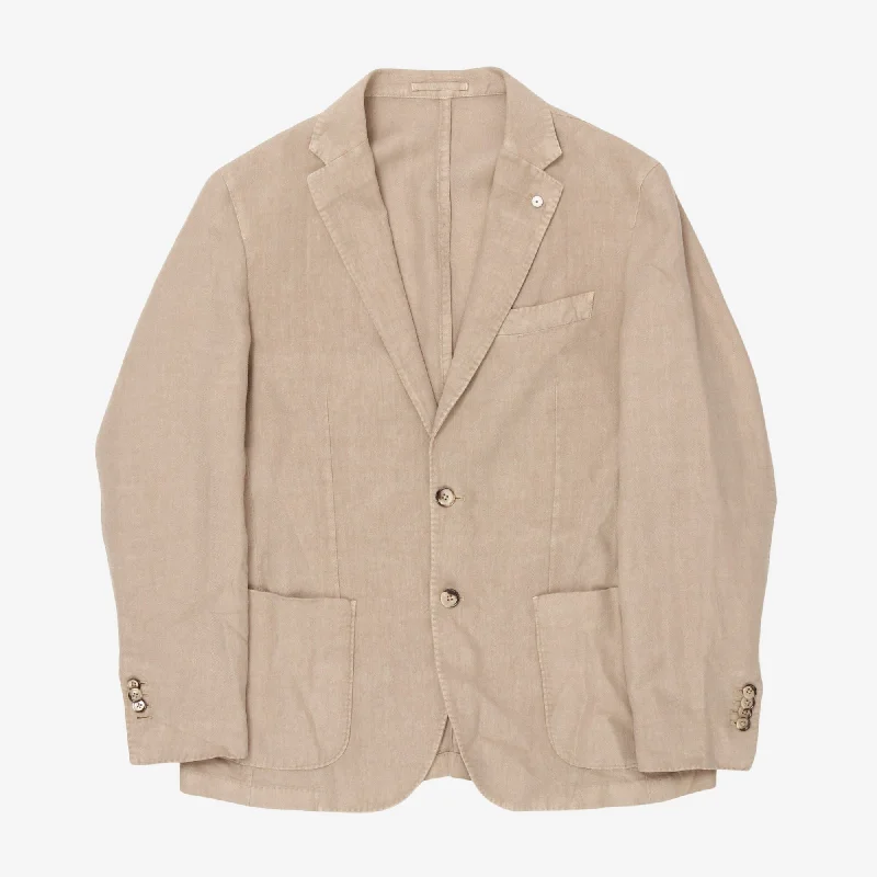 Linen Blazer Traditional Men's Country