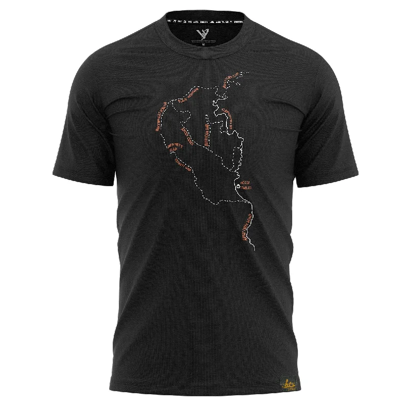 PISGAH TRAIL MAP TEE // MERINO WOOL Refined Men's European