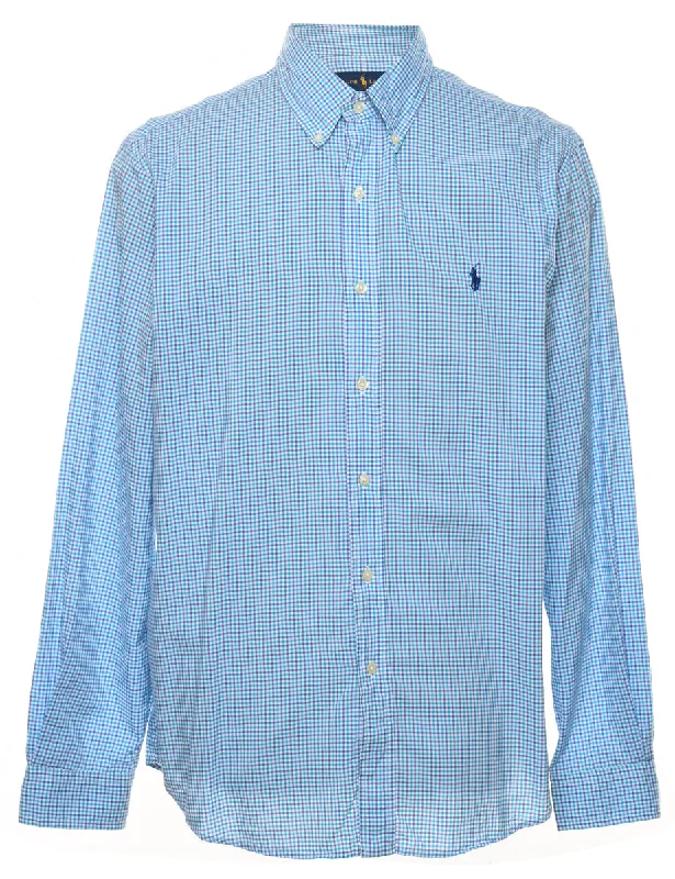 Ralph Lauren Checked Shirt - L Relaxed Men's Australian 