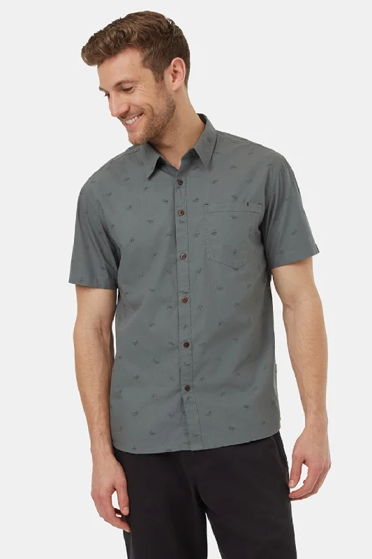 Tentree Bike Around Short Sleeve Shirt Tailored