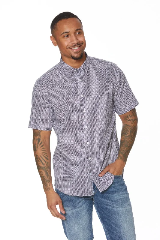 Leo Chevalier Short Sleeve Shirt Trendy Men's Oversized