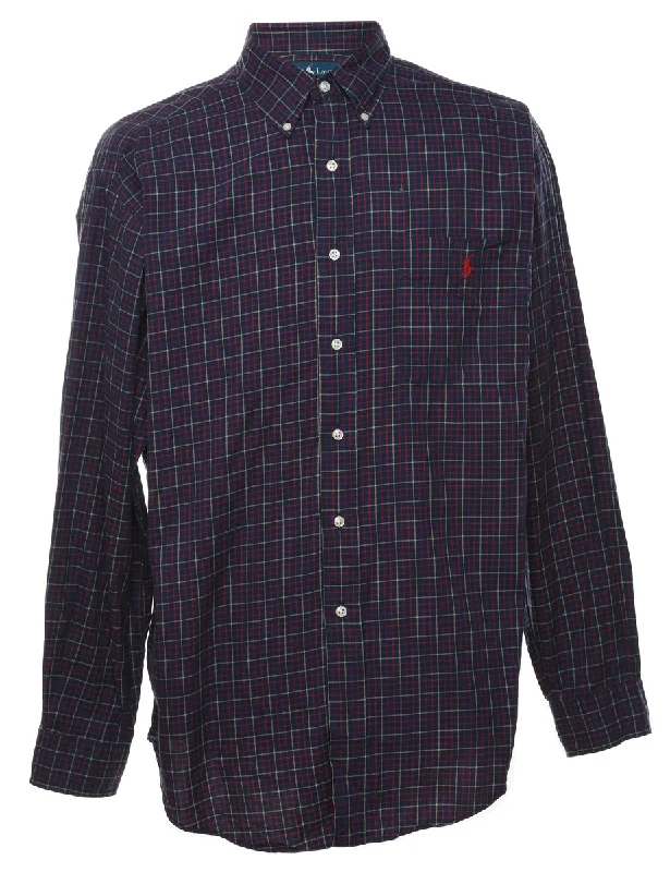 Ralph Lauren Checked Shirt - L Sharp Men's Italian