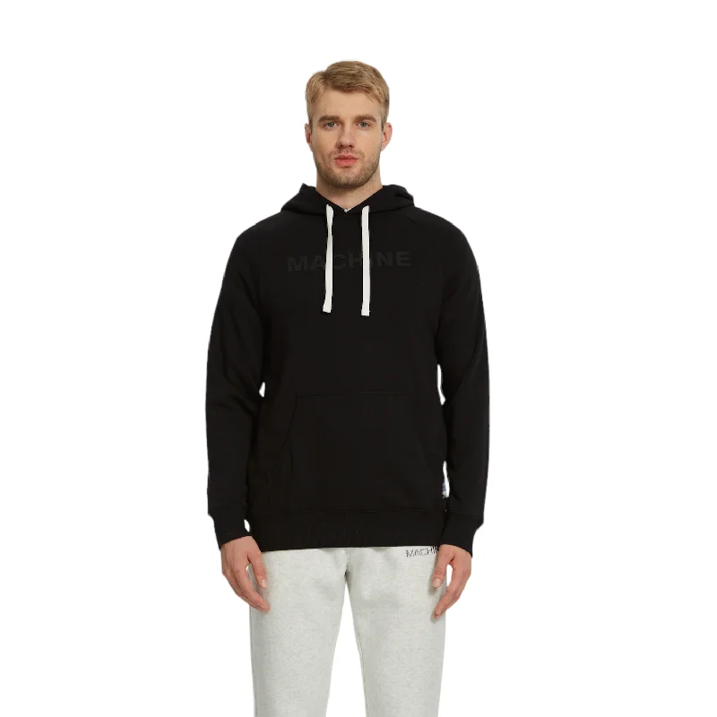 Machine Avenue 'N" the "MAN"Hoodie in Black 2.0 Trendy Men's Oversized