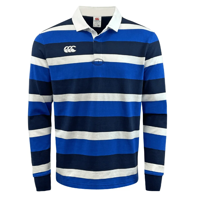 Canterbury Fundamentals Striped Long Sleeve Rugby Jersey Casual Men's Japanese 