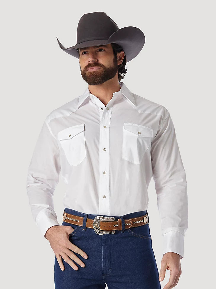 Wrangler® Western Long Sleeve Snap Shirt Vacation