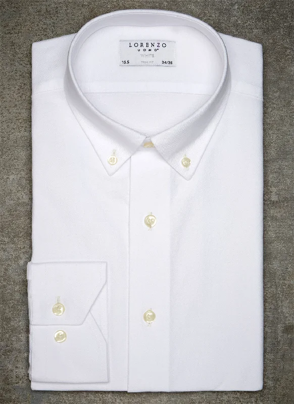 Alexander in White Oxford Shirt Refined Men's Classic 