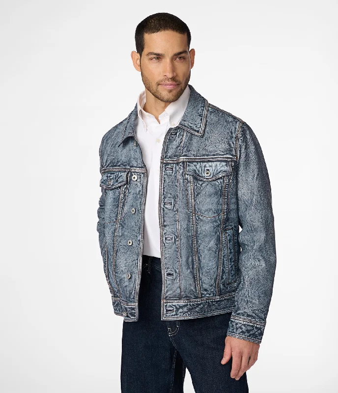 Chase Leather Jean Jacket Confident Men's Power