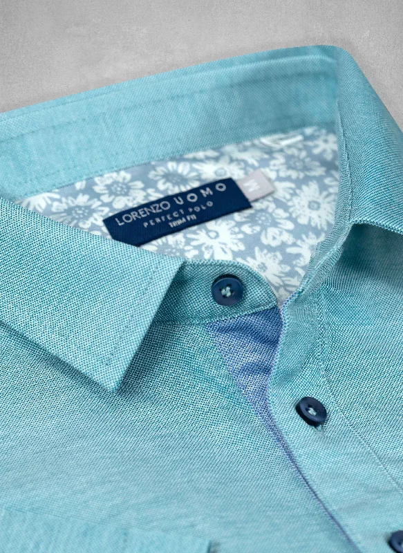 The Perfect Polo Shirt in Sea-foam Masculine Men's Thick