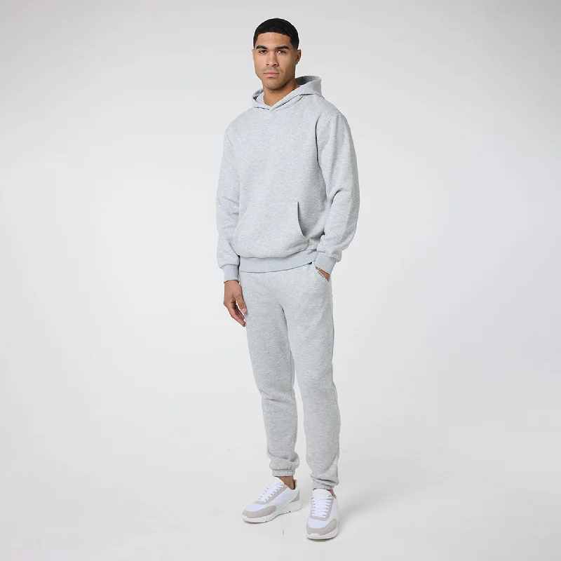 Relaxed Fit Tracksuit | Grey Marl Hip Men's Retro