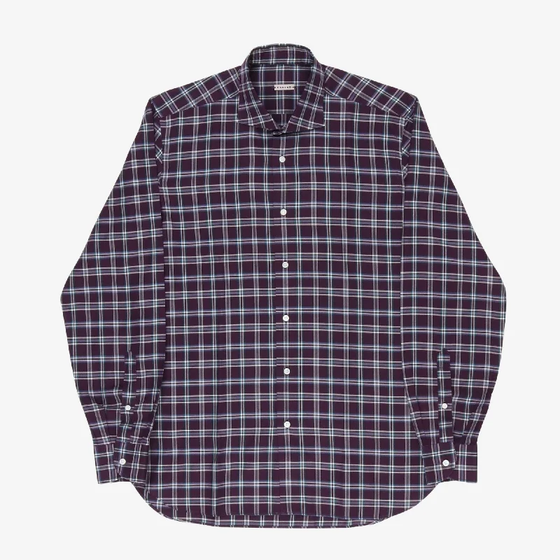 Check Shirt Casual Men's Japanese 