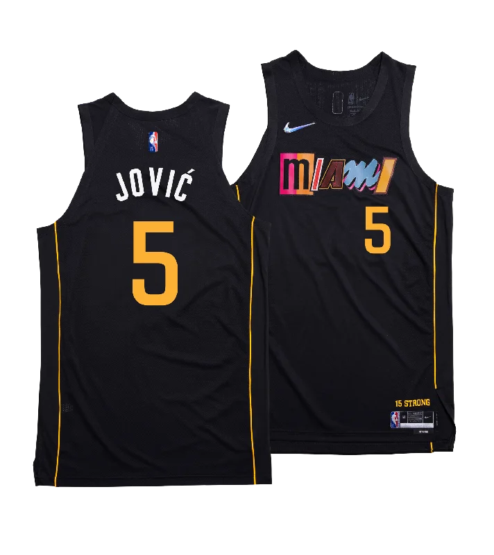 Nikola Jović Nike Miami HEAT Mashup Swingman Jersey - Player's Choice Polished Men's Silk