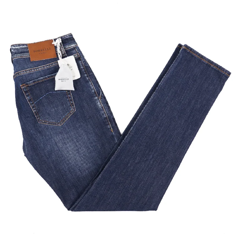 Luigi Borrelli Extra-Slim Denim Jeans Modern Men's 