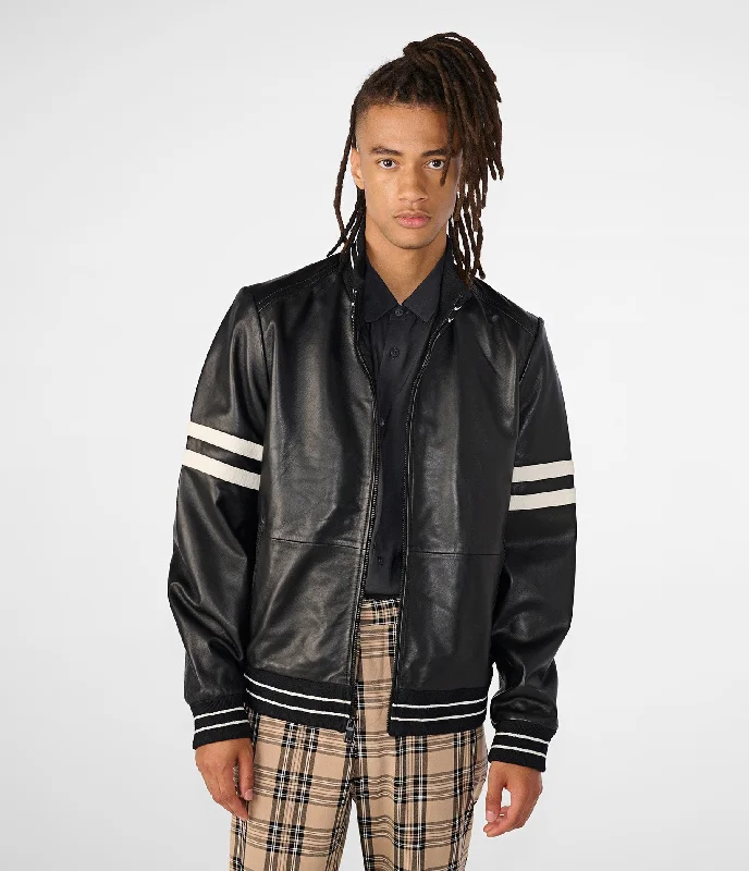 Jacob Bomber Jacket With Stripe Dynamic Men's Glow