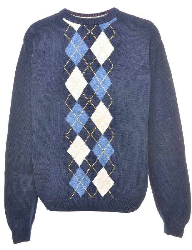 Argyle Jumper - L Dynamic Men's Glow