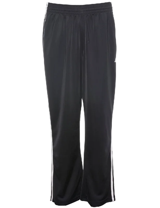 Adidas Black & White Track Pants - W28 L28 Refined Men's European