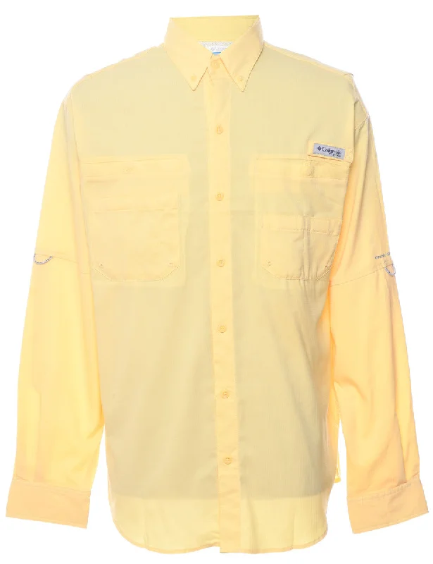 Columbia Yellow Classic Shirt - M Stylish Men's Neon