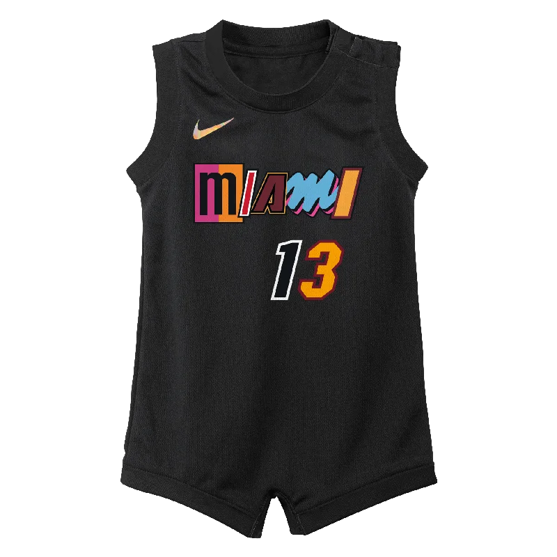 Bam Adebayo Nike Miami HEAT Mashup Onesie Jersey Street