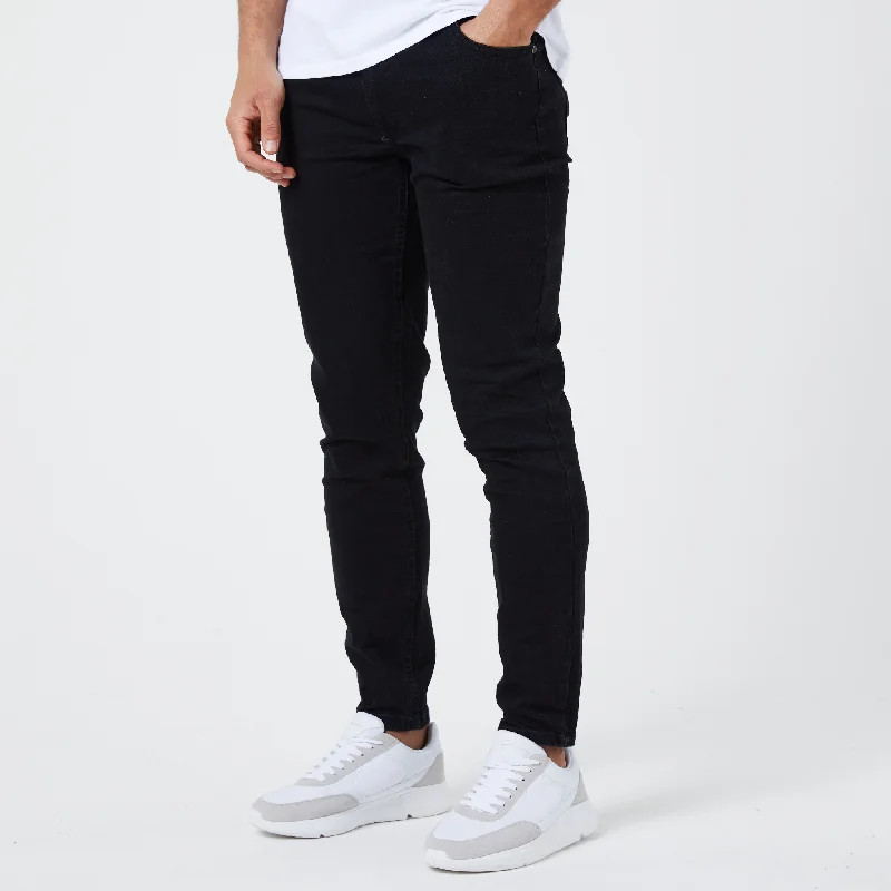 Slim Fit Jean | Black Wash Earthy Men's Hemp