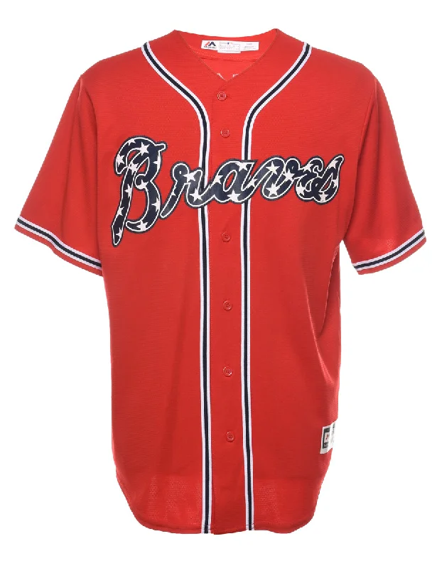 Red & Navy Markakis #23 Jersey - L Monochromatic Office Style