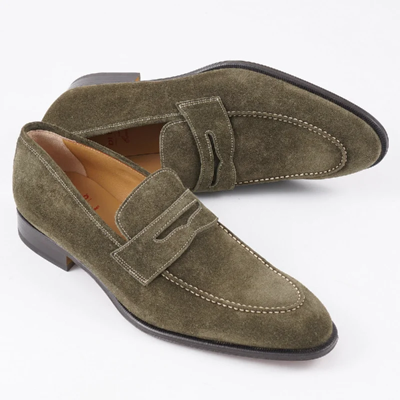 di Bianco 'Amato' Cashmere Suede Loafer Modern Men's Geometric