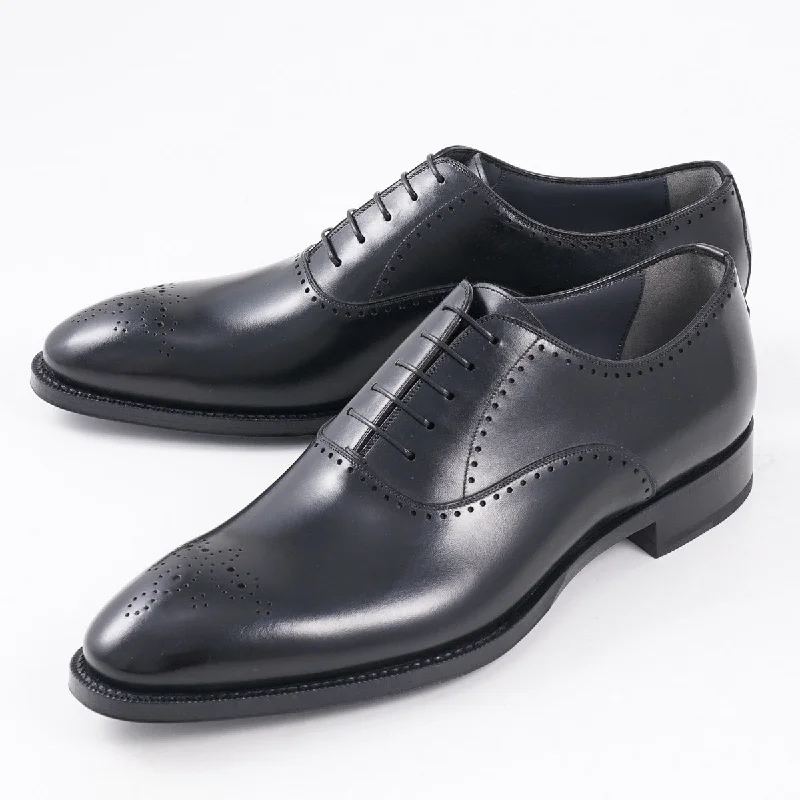 di Bianco 'Ancona' Black Calf Oxford Tailored