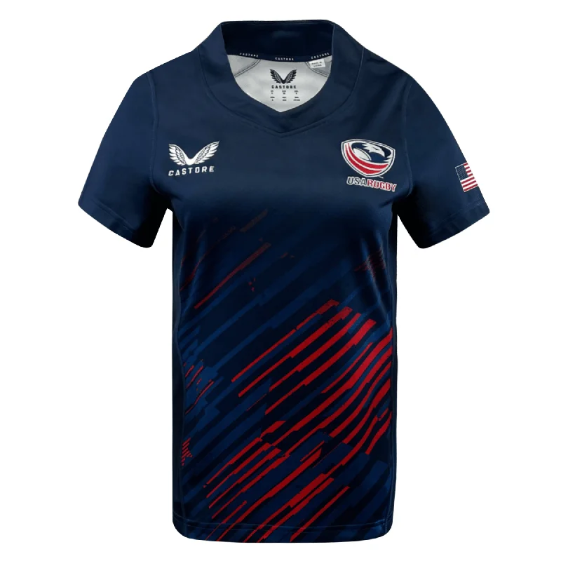 Women's USA Rugby Home Jersey 23/24 by Castore Casual Men's Loose