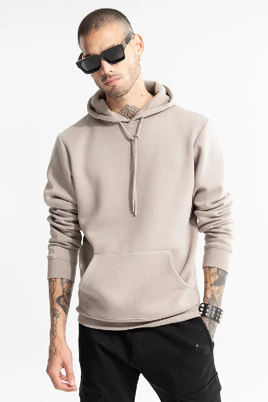 Glinter Grey Hoodie Relaxed Men's Beach