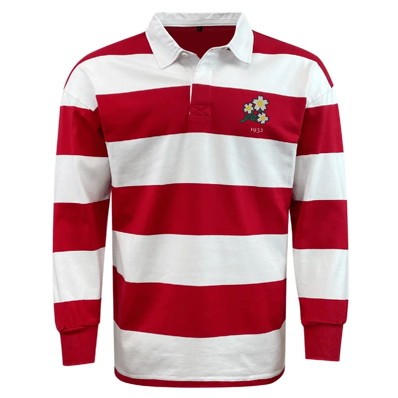 Nations of Rugby Japan Vintage Hooped Classic Jersey Cool Men's Skate