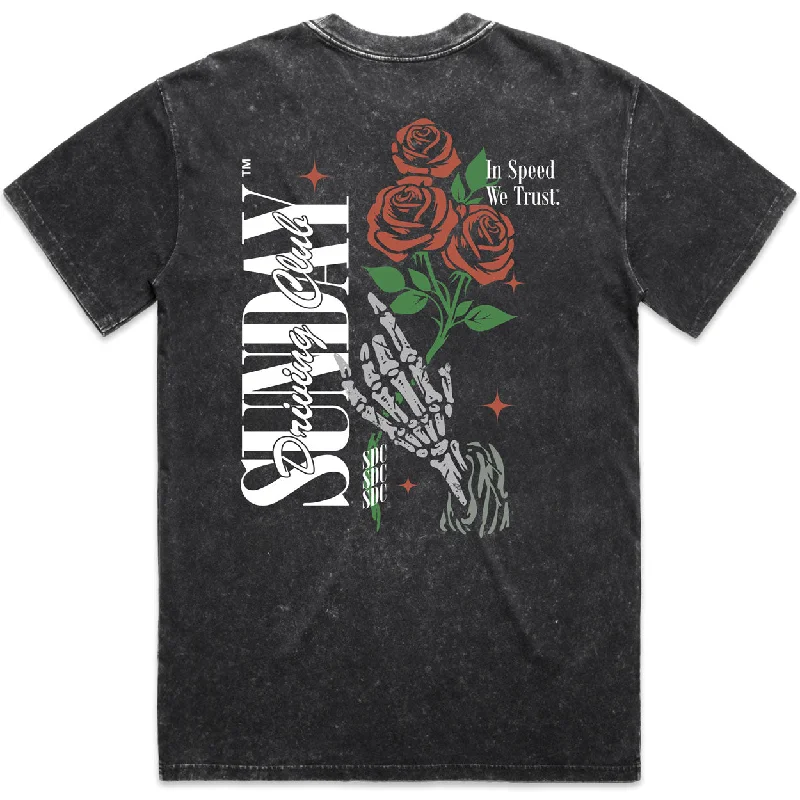 ROSES STONE WASHED TEE Cozy Men's Winter