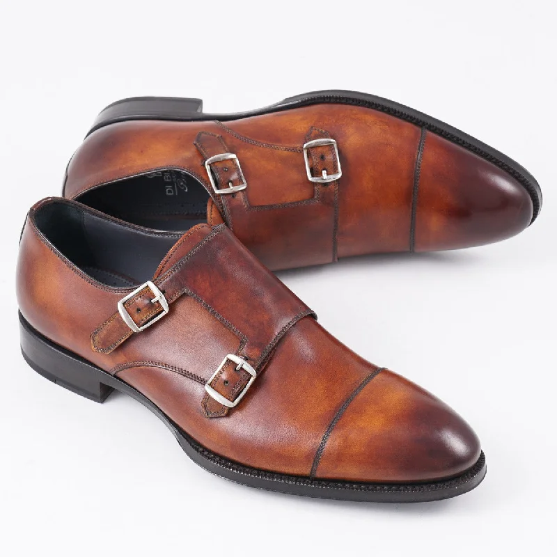 di Bianco Museum Calf Double Monk Strap Casual Men's Short