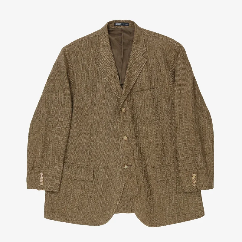 Linen Sports Jacket Monochromatic All