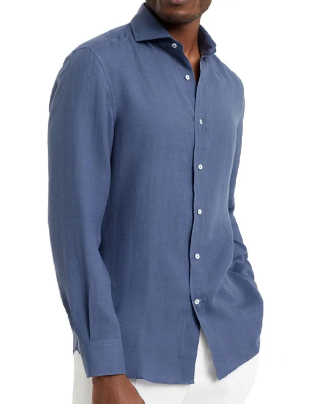 Ocean Blue Sportshirt Dynamic Men's High