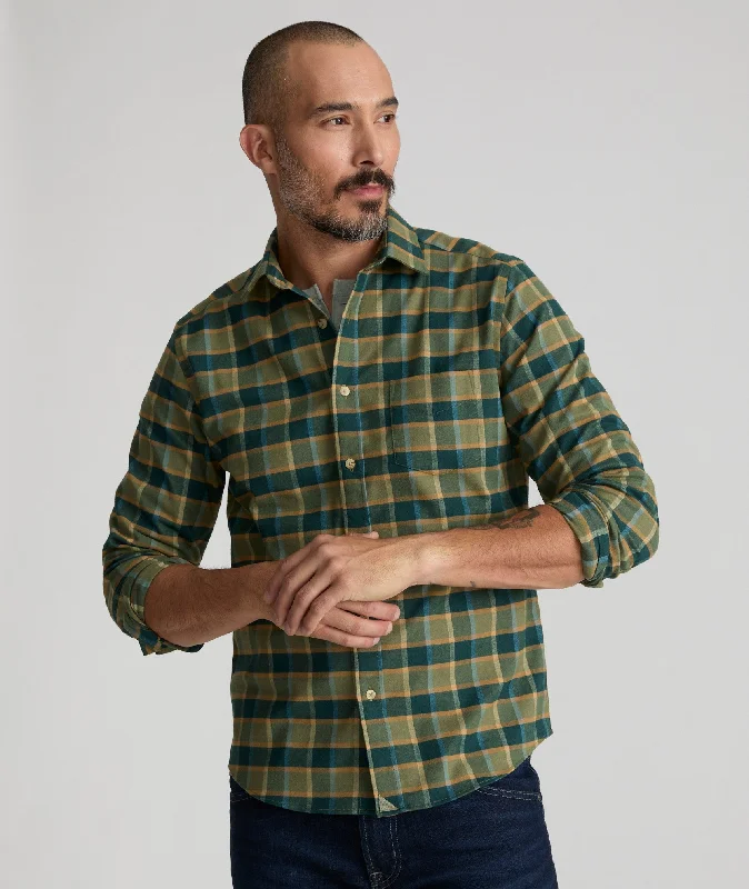 Wrinkle-Free Performance Flannel Ryan Shirt Cozy Men's Winter