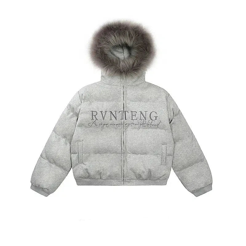 Fur Trim Insulated Hooded Jacket Vacation