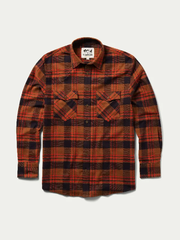 Cotton Flannel Shirt Luxurious Men's High