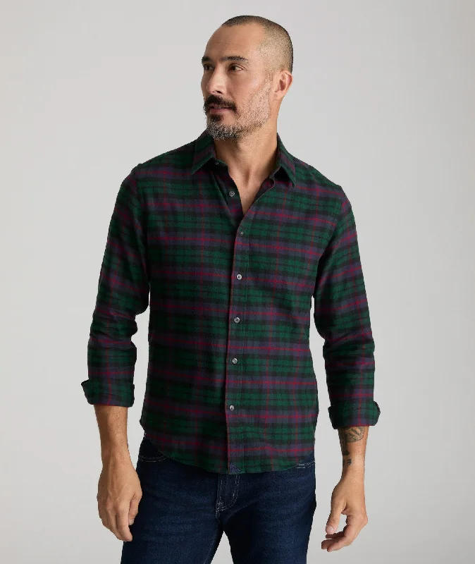 Flannel Moncayo Shirt - FINAL SALE Sleek Men's Contemporary 