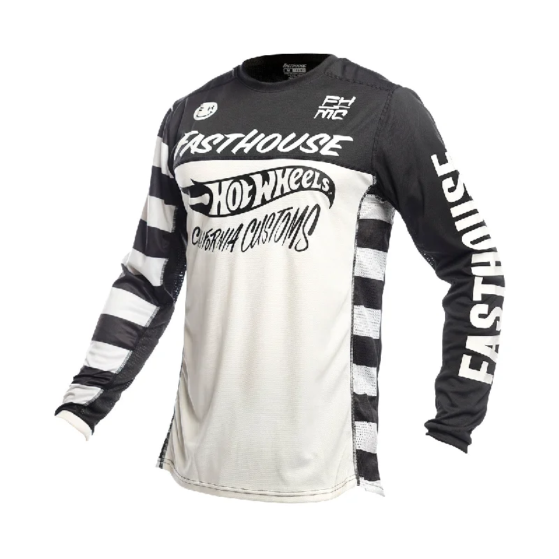 Hot Wheels Grindhouse Youth Jersey - White/Black Practical Men's Multi