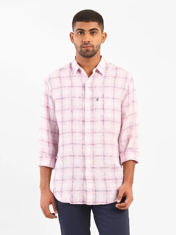 Men's Checkered Spread Collar Shirt Bold Men's Statement